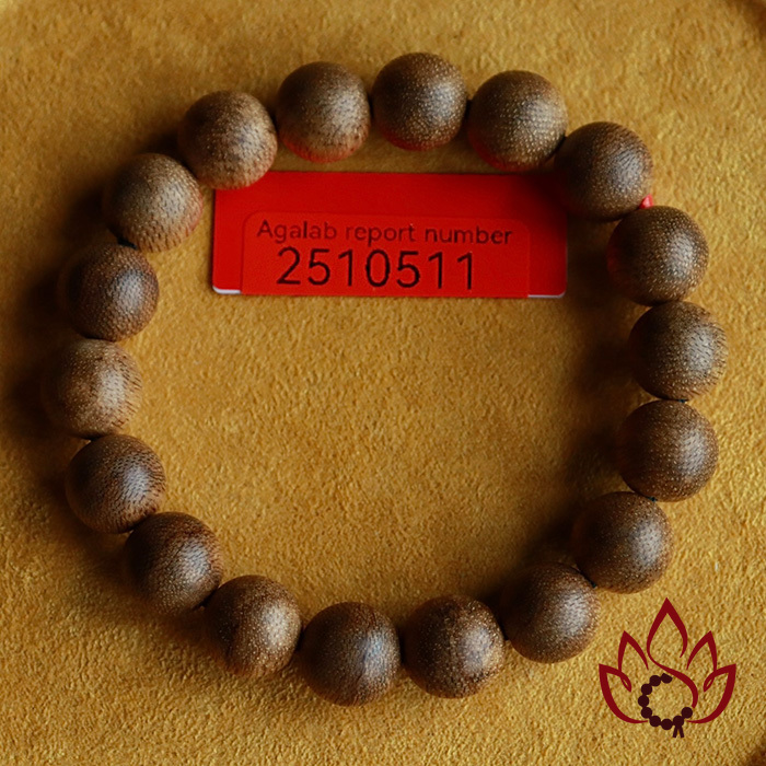 Vòng Trầm Hương Hạt Tròn | 10 Ly | Trầm Tốc Kiến Tự Nhiên Lâu Năm